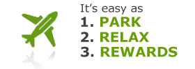 It's as easy as 1. Park, 2. Relax, 3. Rewards