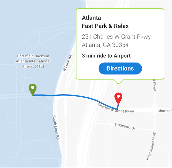 Your Atlanta Airport Parking Solution Map