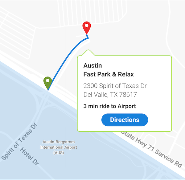 Your Austin Airport Parking Solution Map
